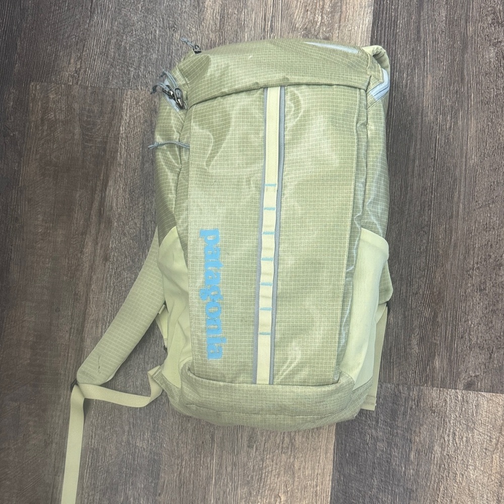 Patagonia Light Green Backpack with Blue Accents - black hole backpack 25 L
